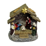 Apmemiss Christmas Ornaments Christmas Nativity Scene Decoration Manger Group House Decoration Tabletop Decoration Christmas Decorations Clearance